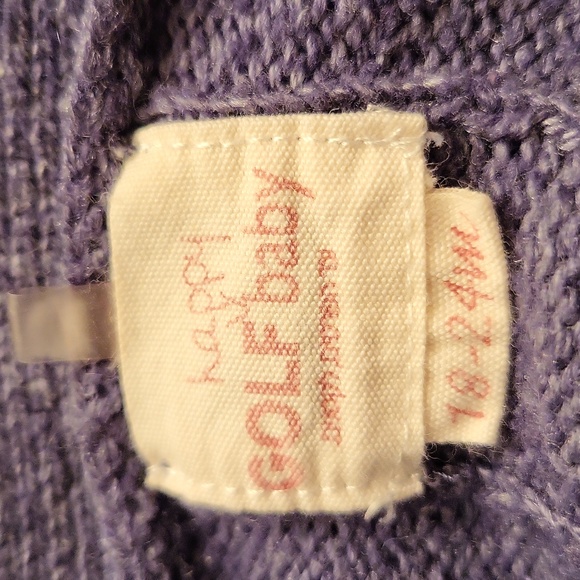 Adorable greyish blue cardigan with ruffle hem and cuffs - Picture 2 of 5